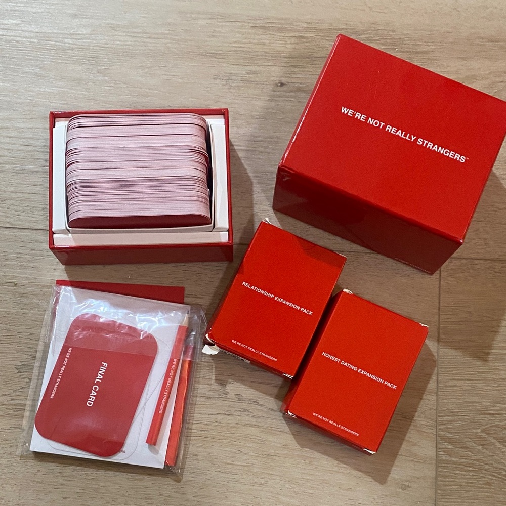 We’re Not Really Strangers Card Game Set with 2 dating relationship exp packs
